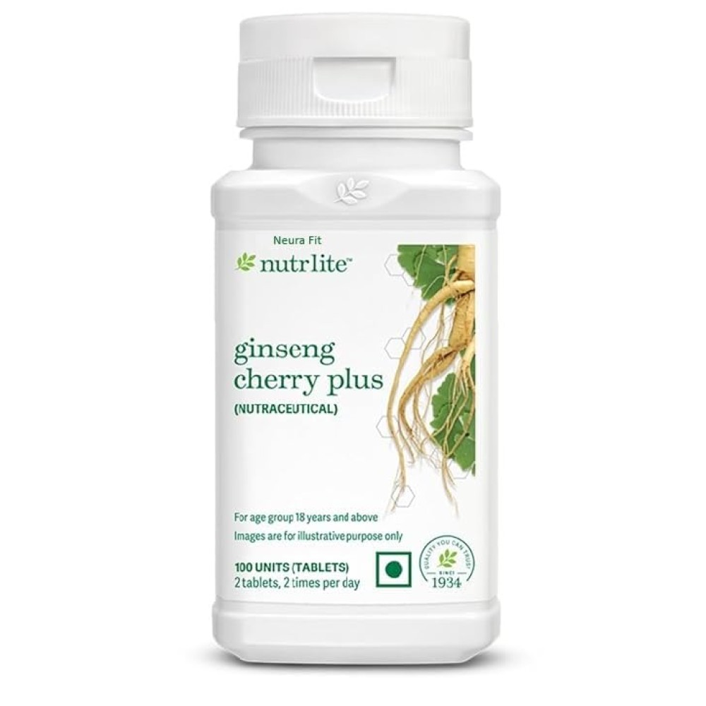 AMWAY Nutrilite Ginseng cherry plus 100 tablets New MFD Product