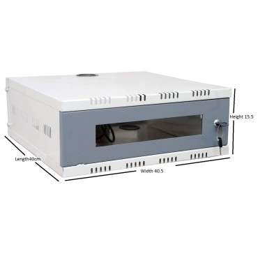 zikvik DVR Rack 2U CCTV Server Rack 2U CCTV/DVR/NVR Cabinet Box | 2U DVR Rack Wall Mount with Lock | Network Rack | Server Rack (Foldable)