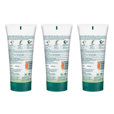 Himalaya Purifying Neem Face Wash, 150ml Pack of 3 