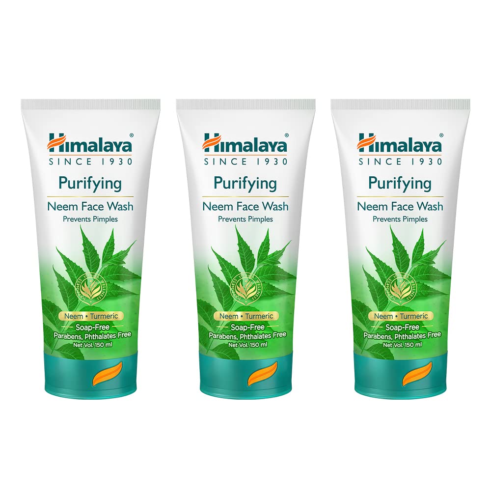 Himalaya Purifying Neem Face Wash, 150ml Pack of 3 