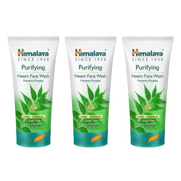 Himalaya Purifying Neem Face Wash, 150ml Pack of 3 