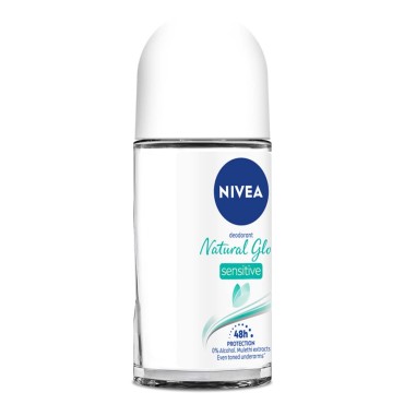 Nivea Women Deodorant Roll On, Whitening Sensitive, for 48h Protection, 50ml