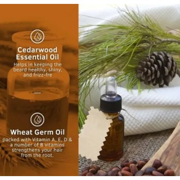 Ustraa Mooch & Beard Oil - Woody (Pack of 1 x 35 ml)