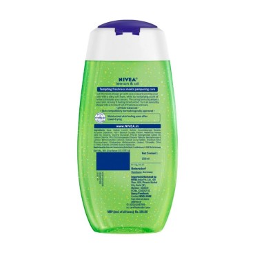 NIVEA Lemon and oil 250ml Body Wash (Pack of 3)