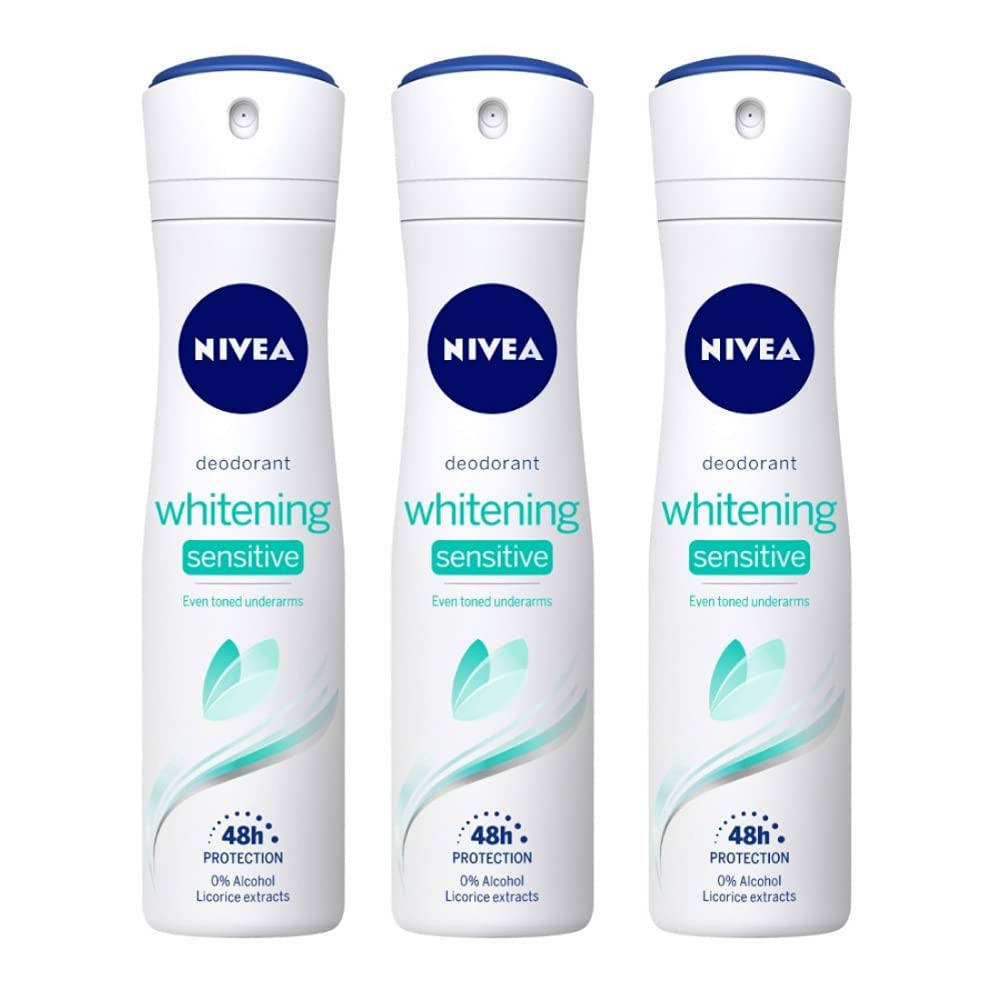 Nivea Whitening Sensitive Deodorant 150 ml (Buy 2 Get 1 Free)
