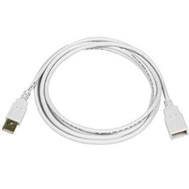TERABYTE 1.5 Meter USB Extension Cable USB to USB 3.0 Data Transfer Cord Male to Female Extension USB Cable (Extend USB Port, White)