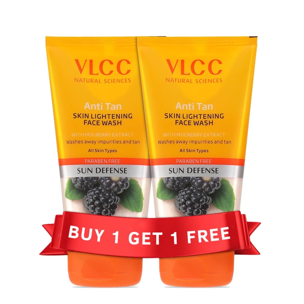 VLCC Anti Tan Skin Lightening Face Wash-150Ml X 2 (300Ml)