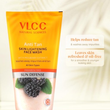 VLCC Anti Tan Skin Lightening Face Wash-150Ml