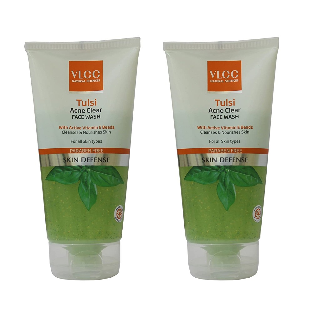 VLCC Tulsi Acne Clear Face Wash Combo (150g*2) (Pack of 2)