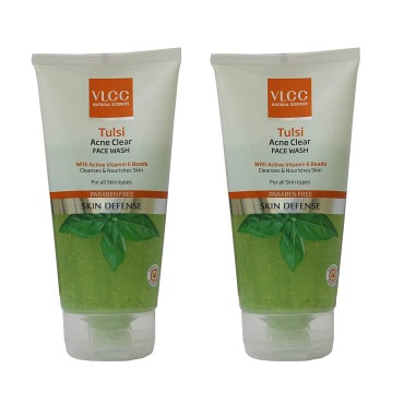 VLCC Tulsi Acne Clear Face Wash Combo (150g*2) (Pack of 2)