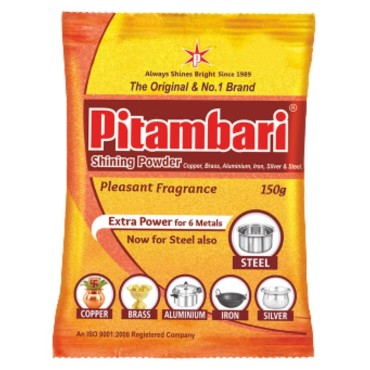 Pitambari Shining Powder For 6 metals - 150g (Pack of 1)