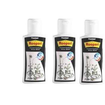 Pitambari Rooperi Instant Contact Silver Shine Magic Touch Pack of 3 (50ml)