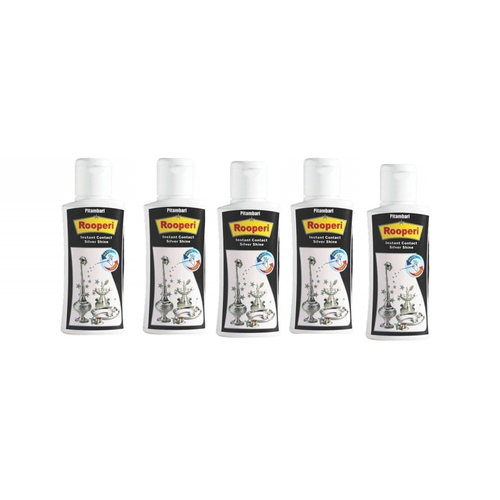 Pitambari Rooperi Instant Contact Silver Shine Magic Touch Pack of 5 (50ml)