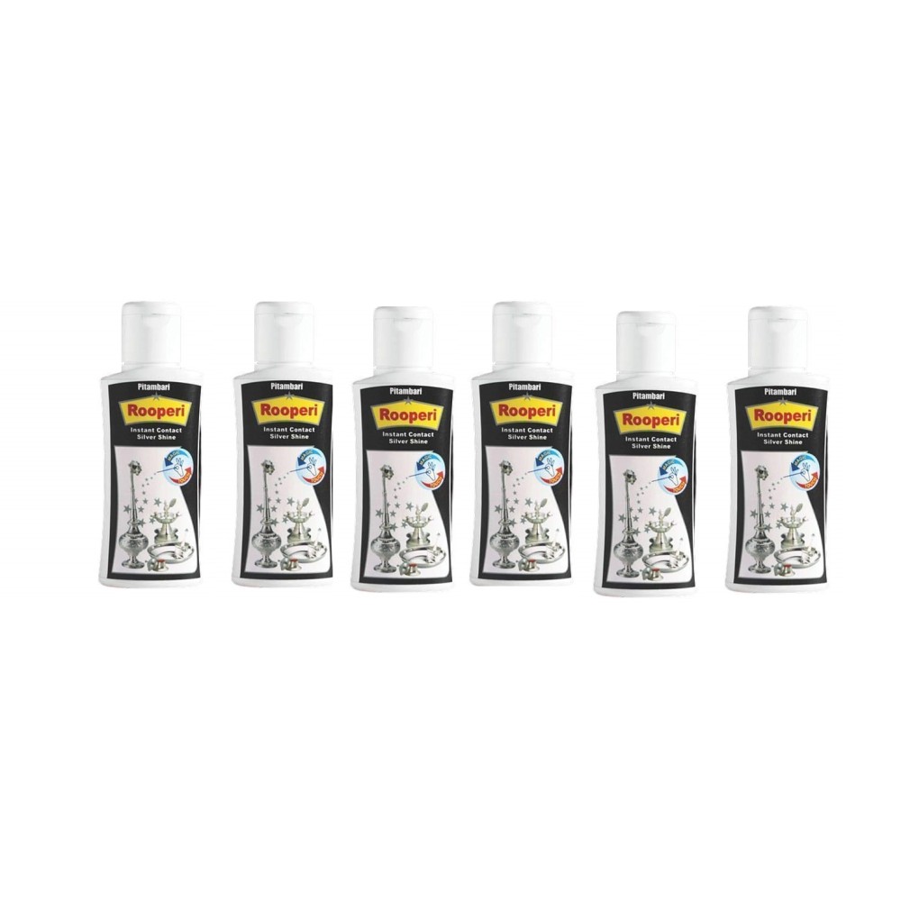 Pitambari Rooperi Instant Contact Silver Shine Magic Touch Pack of 6 (50ml)