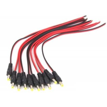 DC Connector Cable for CCTV Camera Pack of (100)
