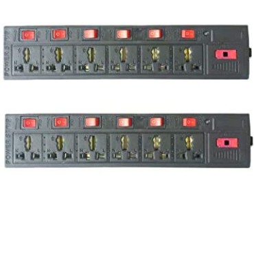 3 Meter Long Cable Electrical Surge Protection Extension Cord Board 6 + 6 Power Strip Socket
