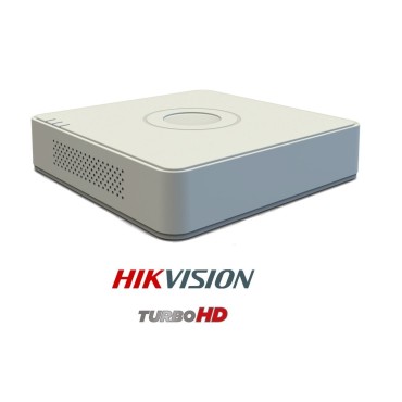 HIKVISION 8CH ECO Series Wired DS-7A08HGHI-F1/N ECO (720P/1080P) Turbo HD Fibre Body- Mini DVR, White
