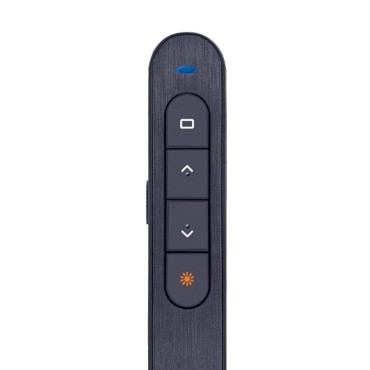 Laser Presenter, 2.4GHz Wireless USB PowerPoint Presentation Remote Control Pointer Clicker Presenter Laser Flip Pen with Clip
