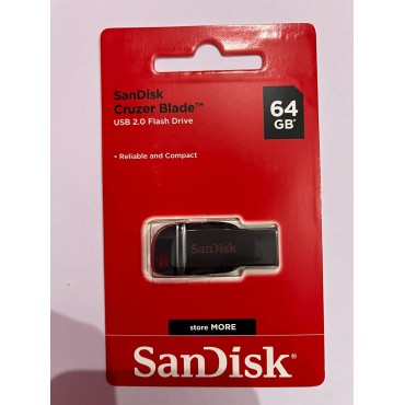 SANDISK USB 2.0 Flash Drive 64 GB Pendrive