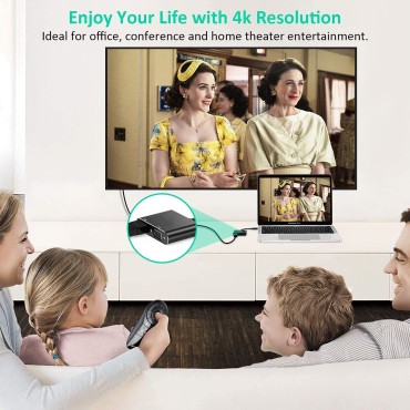 Type C to HDMI VGA Adapter USB C to HDMI (4K@60Hz) VGA (1080P@60Hz) Converter Compatible with MacBook Pro Air iPad Pro Dell XPS Surface Galaxy S21 S20 Xiaomi Notebook Ultra Spectre Zenbook
