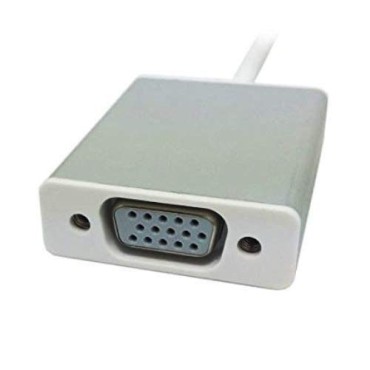 USB Type C to VGA USB 3.1 Adapter 1080P Converter for Mac Book Series, Chrome Book Pixel, Surface Book and More- Silver