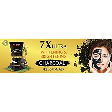 VLCC 7X Ultra Whitening and Brightening Charcoal Peel Off Mask, 100g
