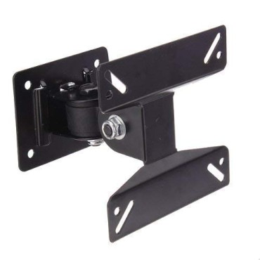 Movable Wall Mount Monitor Arm and Stand VESA Standard 75X75 / 100X 100 Mm 10 to 27-Inc 180 Degree Rotation Bracket for LCD LED TV ( in Black)
